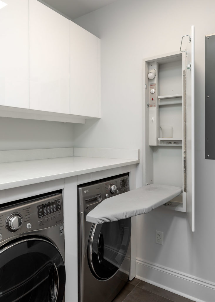 Palafox White Laundry Room Cabinets