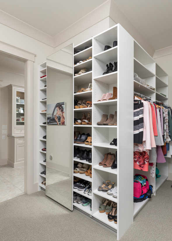 Master Closet, White cabinets, Storage, Closet