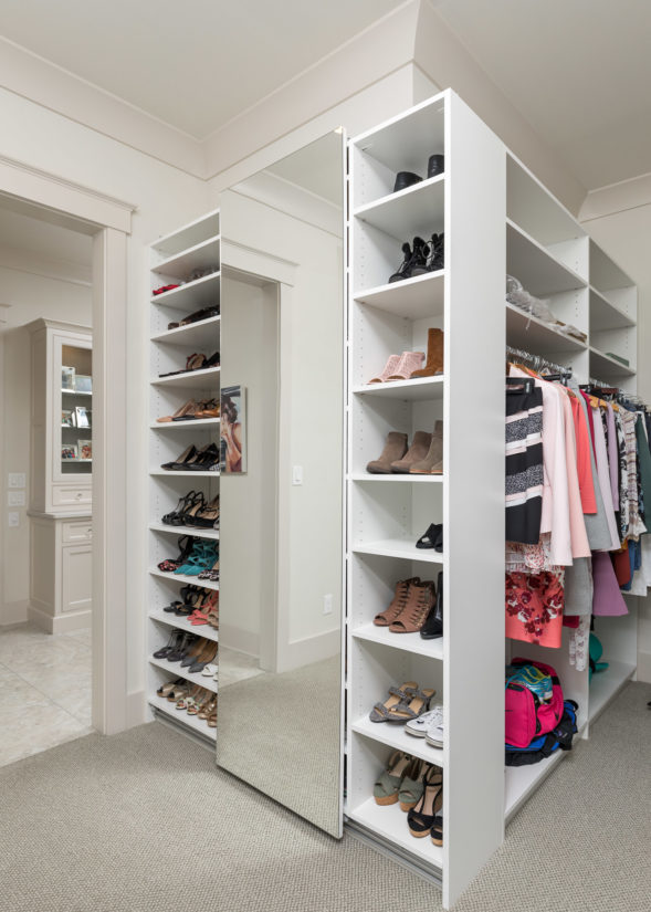 Master Closet, White cabinets, Storage, Closet