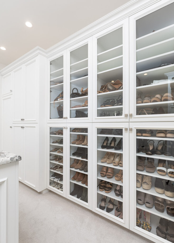 Master Closet Shoe Shelves